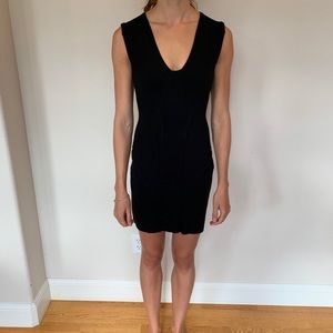 Black talula mini dress from aritzia